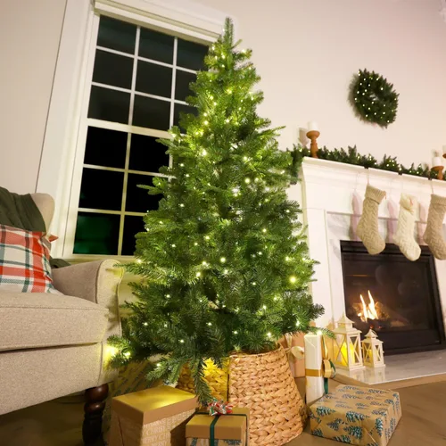 Vista 9 de Fraser Hill Farm Árbol de pino de celebración LED de doble