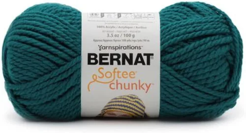Vista 20 de Ovillo sólido Bernat Softee Chunky, Acrílico, Rojo Berry, Paquete de 1