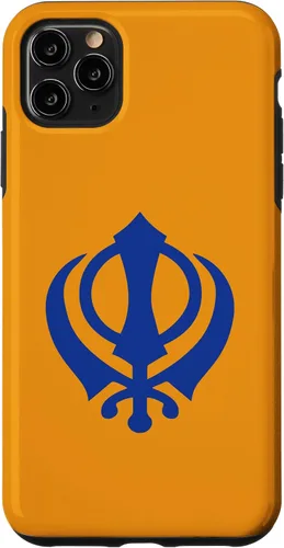 Vista 13 de Khanda Sikh Symbol Chakkar Kirpans Chakra Sikhism - Carcasa para iPhone 17
