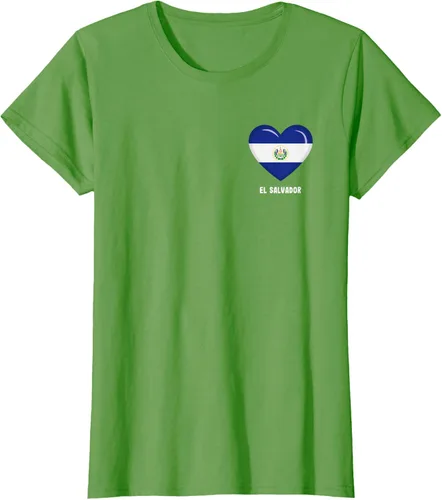 Vista 4 de Camiseta Bandera de El Salvador Camiseta salvadoreña, Negro