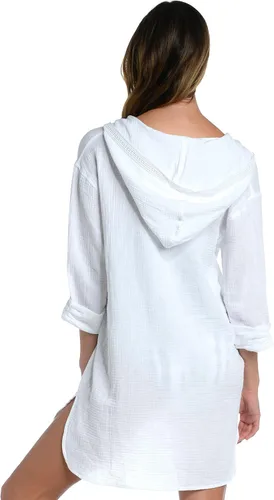 Vista 2 de La Blanca Vestido cuadrado Between The Lines para mujer