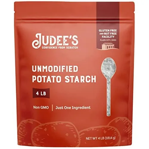 Vista 10 de Judee's - Almidón de patata sin modificar - Polvo de almidón para cocinar y empanar - Sustituto de harina para hornear sin gluten - Polvo resistente