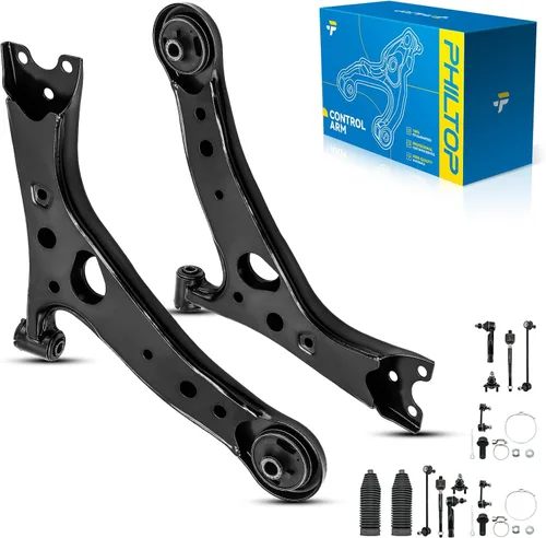 Vista 98 de PHILTOP 6 piezas de brazo de control delantero inferior con barra estabilizadora de rótula para Nissan Rogue 2014-2020 Rogue Sport 2017-2022 Qashqai