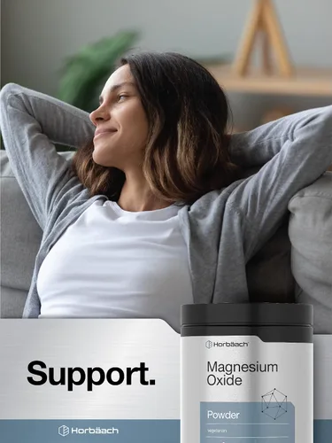 Vista 6 de Horbaach Polvo de óxido de magnesio 8 onzas (8.01 oz) 400 mg por porción Suplemento vegetariano, sin OMG y sin gluten