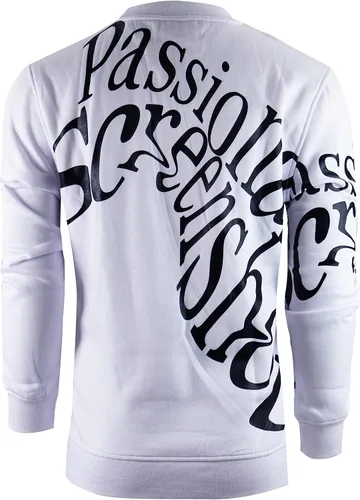 Vista 6 de SCREENSHOT Sudadera con cuello redondo de estilo urbano de Nueva York con graffiti y hip hop para hombre