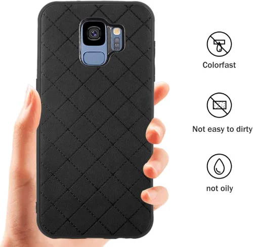 Vista 5 de Funda para Samsung Galaxy S9 de goma suave y delgada, resistente a los golpes, resistente, ligera, flexible, antideslizante, ajuste delgado, funda