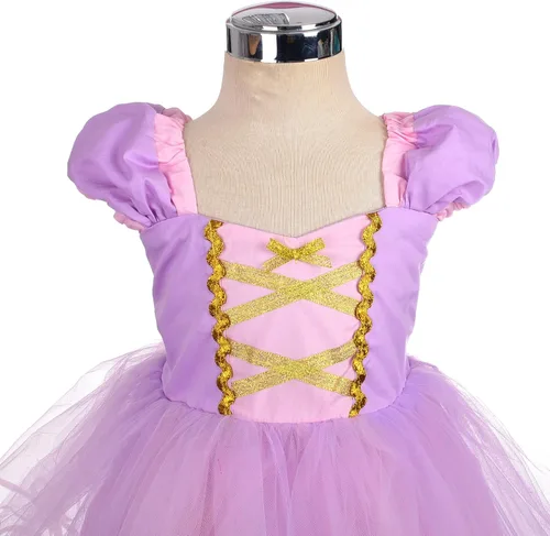 Vista 4 de LITO ANGELS - Disfraz de princesa para niñas pequeñas Halloween Navidad fiesta de disfraces con accesorios