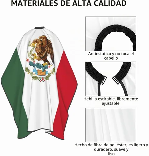Vista 5 de Xianjing capa de barbero unisex personalizada, capas de corte de cabello personalizadas para salón, añade tu imagen kit de corte de cabello delantal