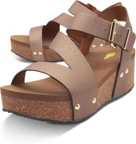 Vista 10 de VOLATILE Women's Biloxi Wedge Sandal Negro