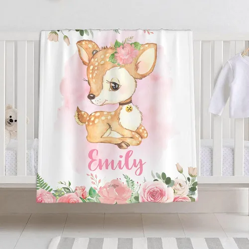 Vista 10 de Manta de bebé personalizada para niñas y niños, manta de bebé personalizada con nombre para niños pequeños, niños, ducha, recién nacidos, guardería