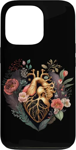 Vista 10 de Anatomical Heart and Flowers for Your Love Case for iPhone 17