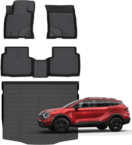 Vista 17 de Alfombrillas para Jeep Compass 2007-2016/2007-2016 Jeep Patriot/Dodge Caliber 2007-2012 para todo tipo de clima con forro de carga para automóvil