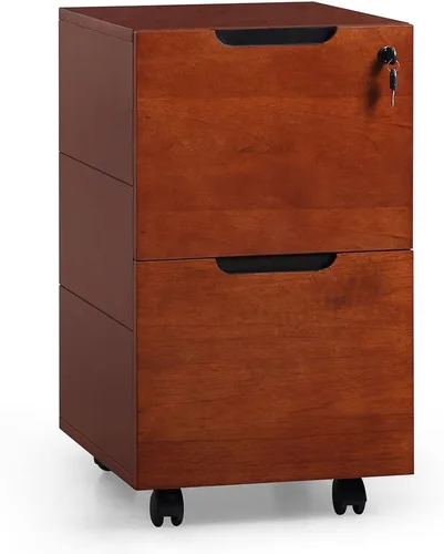 Vista 4 de ZURI Hayes Modern - Pedestal móvil de 2 cajones para llenado de letras y legales, ligero