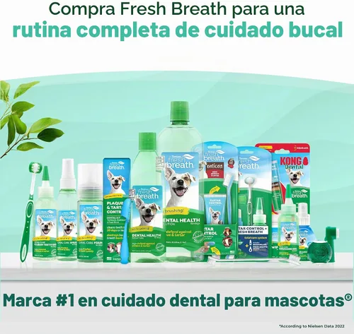 Vista 7 de TropiClean Kit de cuidado bucal de aliento fresco, cepillo de dientes