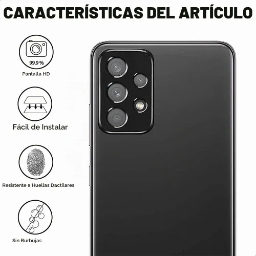 Vista 3 de (3+3) para Samsung Galaxy A32 5G (paquete de 3) Protector de pantalla de privacidad anti espía película de vidrio templado privado con protector
