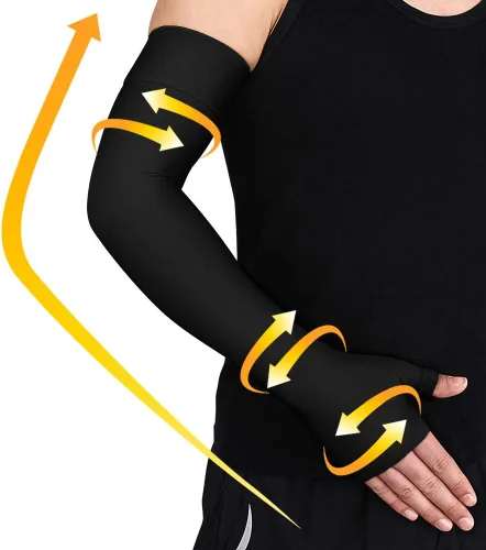 Vista 7 de beister Manga de compresión médica para el brazo para linfedema con guante para hombres y mujeres (individual), soporte completo de brazo de 20-30