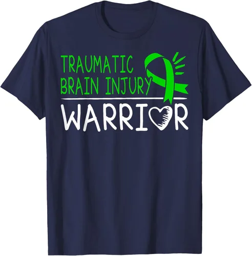 Vista 60 de Camiseta de lesión intracraneal - Camiseta de conciencia TBI, Negro, S
