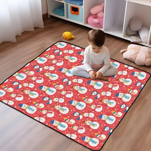 Vista 6 de Muñecos de nieve coloridos y gruesos para gimnasio y actividades para interiores y exteriores, 1 alfombrilla para patadas para bebés y niños