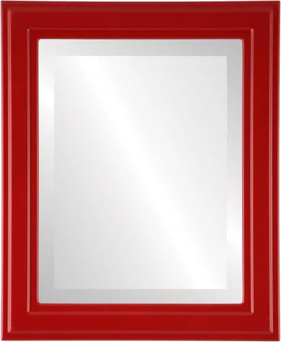 Vista 7 de OVALCREST Espejo de pared biselado rectangular para decoración del hogar, estilo Wright - Oro champán - Dimensiones exteriores de 16 x 20 pulgadas