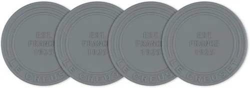 Vista 4 de Le Creuset Posavasos de silicona (est. 1925), juego de 4, Cerise