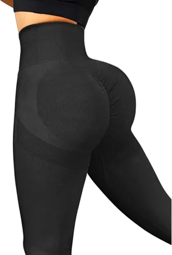 Vista 2 de Suuksess - Calzas para mujeres con levantamiento de glúteos sin costuras, pantalones de entrenamiento de yoga con cintura alta.