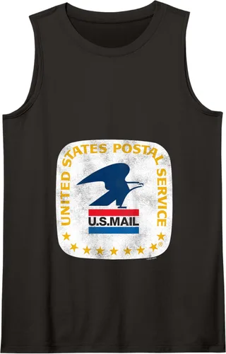 Vista 17 de USPS - Camiseta sin mangas Loewy Seal, Negro
