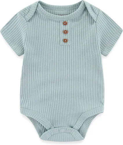 Vista 65 de Kiddiezoom Mameluco unisex de algodón de una pieza para bebé recién nacido, 5