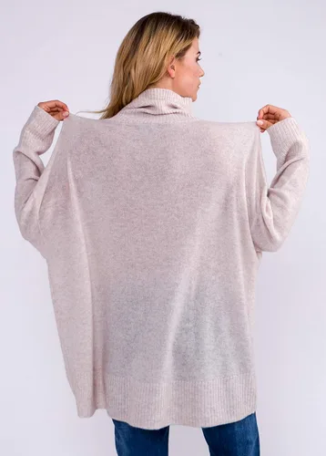 Vista 4 de cashmere 4 U Suéter de cuello alto de cachemira 100% para mujer