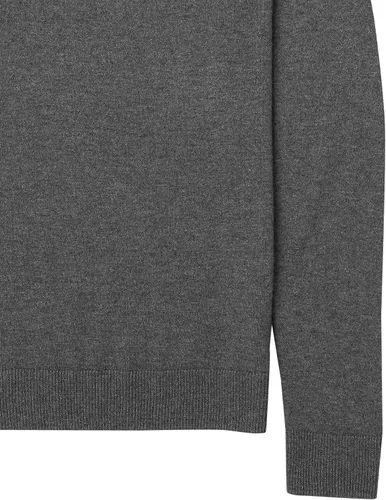 Vista 6 de Tienda Essentials - Suéter ligero de manga larga con cuello alto para mujer, con ajuste clásico (disponible en talla extragrande)