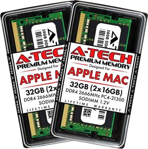 Vista 14 de A-Tech 8 GB de RAM para Apple iMac y Mac mini (2018, 2019 y 2020) DDR4 2666 MHz SODIMM PC4-21300 / PC4-21333 260-Pin SO-DIMM Actualización