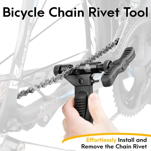 Vista 4 de BikeHand - Comprobador de desgaste de cadena de bicicleta para bicicleta, alicates de eslabones maestros rápidos y herramienta de remache