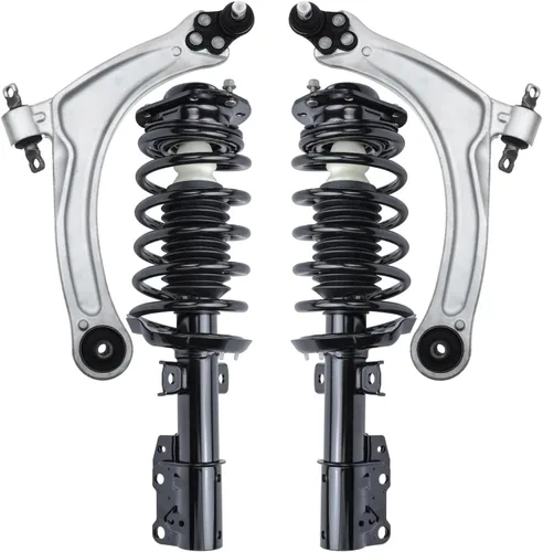 Vista 192 de Detroit Axle - 4 piezas de brazos de control traseros para Ford C-Max, Focus, Mazda 3 5, Volvo C30, C70, S40, V50, 4 brazos de control superiores e