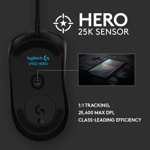 Vista 3 de Logitech G Paquete de mouse para juegos 403 y teclado para juegos G213