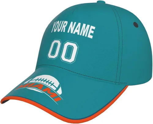 Vista 32 de Gorra personalizada con cualquier nombre y número ajustable, regalo personalizado para papá, hombres, mujeres, jóvenes, fanáticos de los deportes