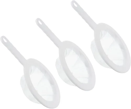 Vista 9 de PATIKIL Colador de filtro de alimentos de 9 x 6 pulgadas, paquete de 3 filtros de malla de malla de 80 filtros de malla fina con mango para filtro