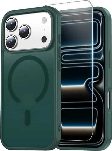 Vista 12 de Funda transparente para iPhone 11 con protector de pantalla, compatible con Magsafe, antiamarilleo, protección de grado militar, a prueba de golpes