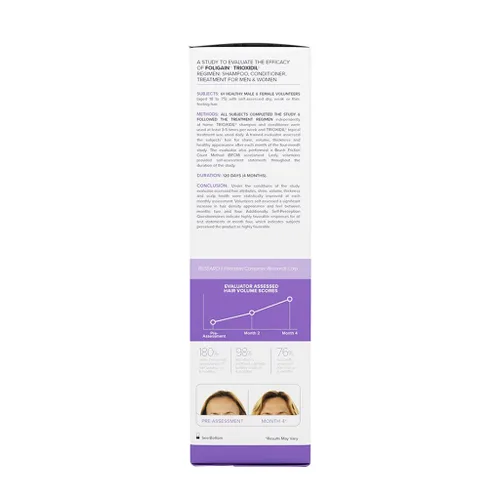 Vista 3 de Foligain Acondicionador de triple acción para adelgazar el cabello, acondicionador voluminizador para mujeres, 8 onzas líquidas.