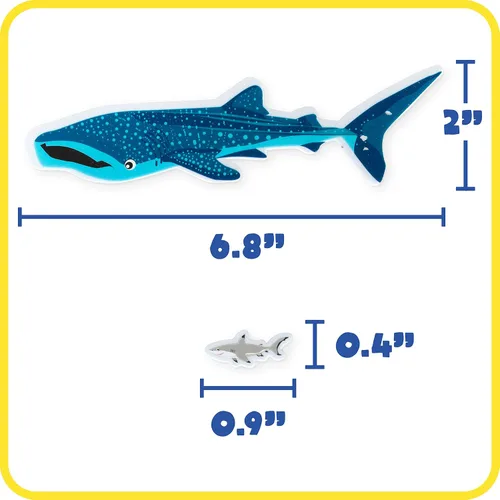 Vista 4 de READY 2 LEARN Calcomanías de espuma – Tiburones – Paquete de 132 – Calcomanías autoadhesivas para niños – Calcomanías 3D de tiburón lindas