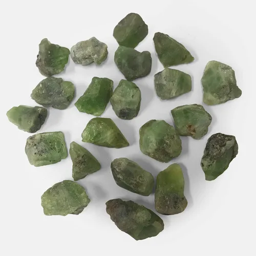Vista 2 de Cristal de piedra preciosa auténtica de peridoto áspero crudo 1 piedra