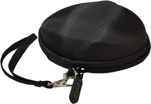 Vista 4 de Funda de viaje para mouse compatible con Logitech Ergo M575 Mouse inalámbrico Trackball para computadora, solo funda (negro/gris)
