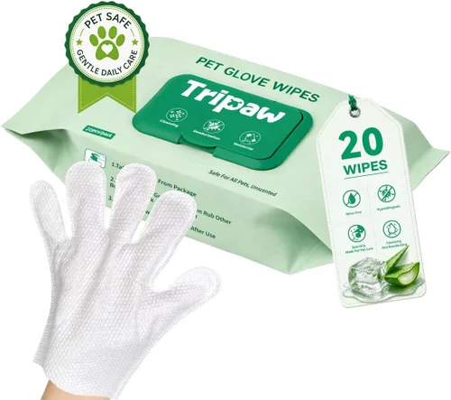 Vista 9 de 100 toallitas para mascotas, toallitas de limpieza hipoalergénicas a
