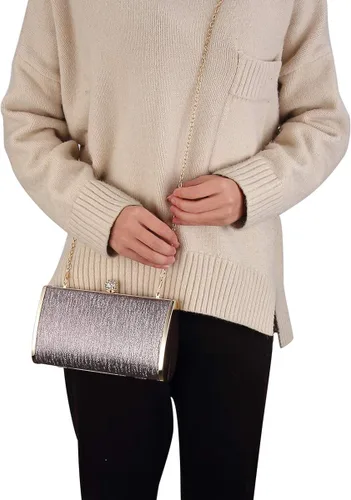 Vista 2 de Bolsos de embrague de noche para mujer marco de metal bolso de noche bolso de noche bolso de boda fiesta de graduación cócteles nupciales