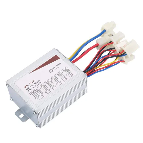 Vista 4 de Pwshymi Motor cepillado controlador 36 V 500 W controlador de velocidad del vehículo Motor de cepillo 36 V Controlador de velocidades variables