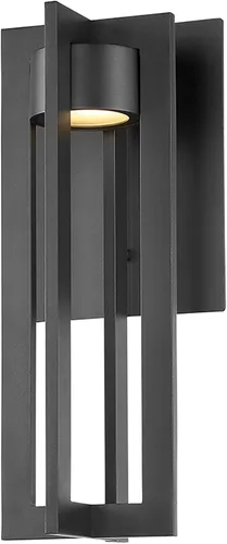 Vista 6 de Lámpara de pared LED para interiores y exteriores de 16 pulgadas de cámara 3000K en bronce