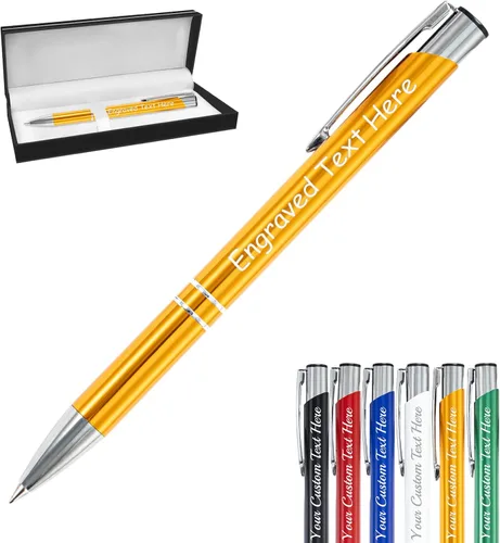 Vista 38 de Bolígrafos personalizados a granel con grabado sin nombre, bolígrafo de impresión personalizada, bolígrafo de metal pastel, regalo personalizado