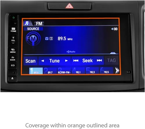 Vista 2 de BoxWave Protector de pantalla compatible con Honda 2016 CR-V Display (7 pulgadas), ClearTouch Crystal (paquete de 2), película HD Skin – Escudos