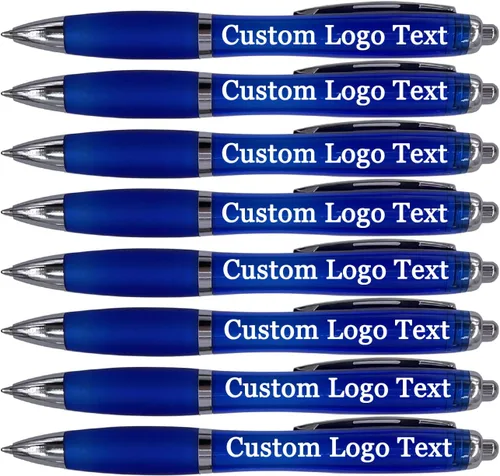Vista 8 de Personalized Ballpoint Pens with Name for Events, Pink, 50 Pcs Custom Promotional Logo, Customized for Church, Wedding, Business, Reunion, Bank