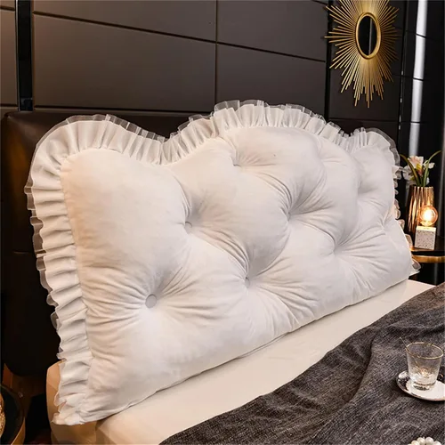 Vista 11 de Almohada para cabecera ZZYK Full King Queen Twin, almohada grande de lectura, almohada de respaldo en forma de cuña para soporte y posicionamiento