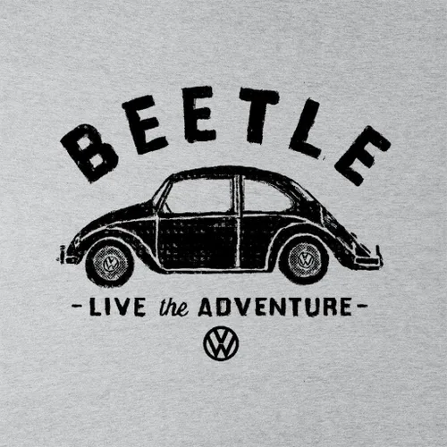 Vista 2 de Volkswagen Beetle White Live The Adventure Camiseta de mujer