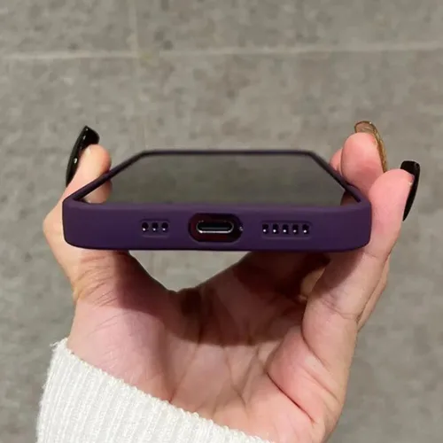 Vista 4 de Casechics Funda compatible con iPhone, silicona líquida mate [protección militar contra caídas] protección de lente de cámara, funda suave a prueba